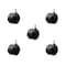 Service Caster 2'' Black Metal Hood Twin Wheel Caster Nylon Wheels 1/4 Thread Stem, 5PK SCC-TS02S50D-NYS-FB-142058-5 - alternate 1